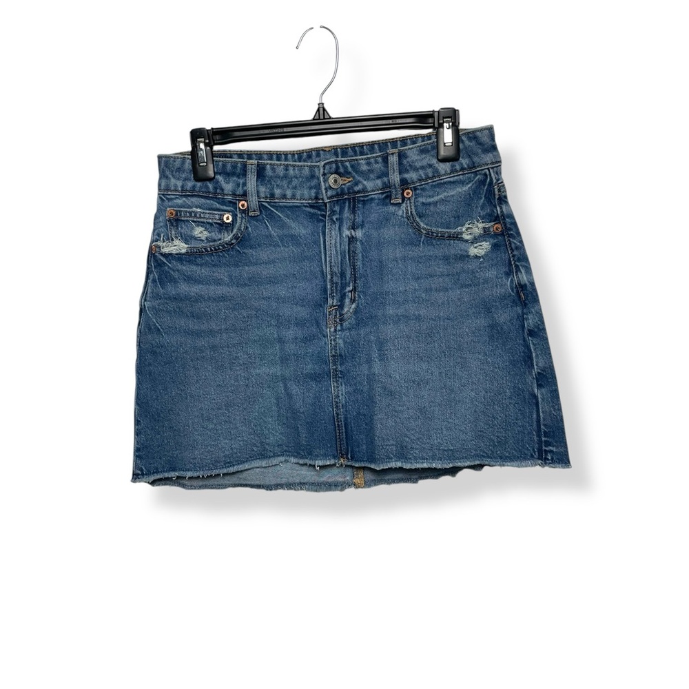 American Eagle Blue Denim perfect Mini Skirt size 4